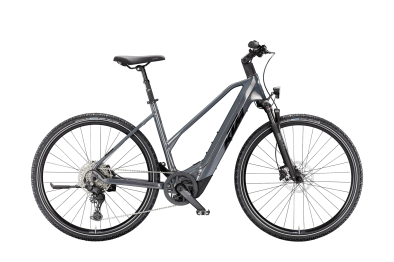 KTM Macina Cross CX 820 L Lady 800Wh Elektromos Trekking Kerékpár - Flaming Grey - szürke