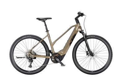 KTM Macina Cross CX 820 Lady 800Wh Elektromos Trekking Kerékpár - Olive Pearl - zöld