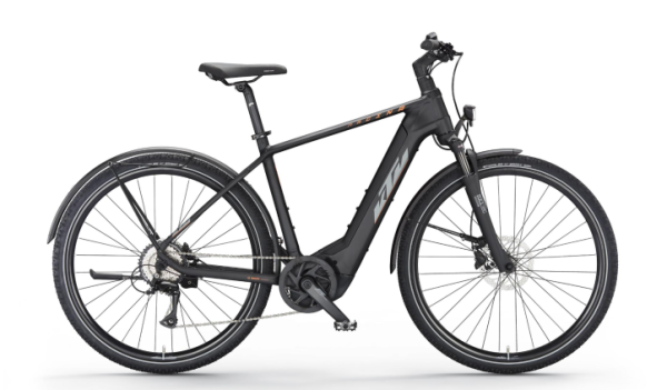 KTM Macina Cross CX 510 LFC 500Wh Elektromos Trekking Kerékpár - Black Matt - fekete