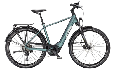KTM Macina Gran 820 800Wh Elektromos Trekking Kerékpár - Green Purple Flip Matt - zöld