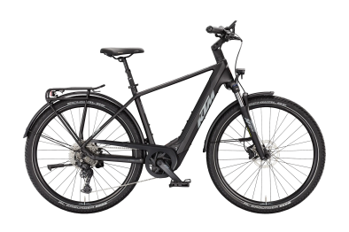 KTM Macina Gran 820 800Wh Elektromos Trekking Kerékpár - Diamond Black Matt - fekete