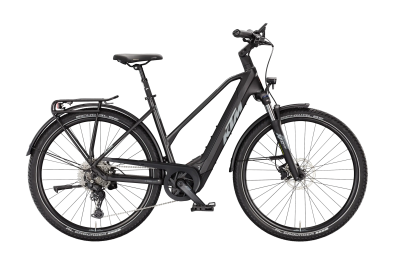 KTM Macina Gran 820 Lady 800Wh Elektromos Trekking Kerékpár - Diamond Black Matt - fekete