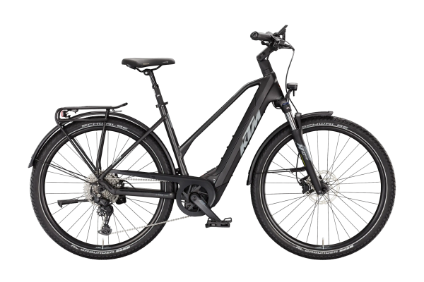 KTM Macina Gran 820 Lady 800Wh Elektromos Trekking Kerékpár - Diamond Black Matt - fekete