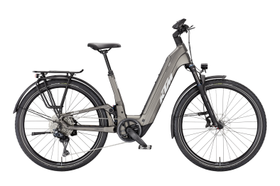 KTM Macina Style FS Prime Di2 Unisex 800Wh Elektromos Fully Trekking Kerékpár - Machine Grey Matt - szürke