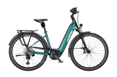 KTM Macina Style 810 800Wh Elektromos Trekking Kerékpár - Green Purple Flip Matt - zöld