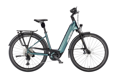 KTM Macina Style 810 Unisex 800Wh Elektromos Trekking Kerékpár - Green Purple Flip Matt - zöld