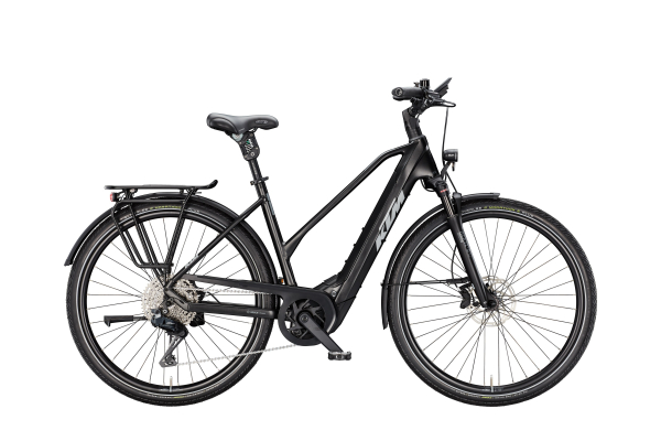 KTM Macina Style 820 XL Di2 Lady 800Wh Elektromos Trekking Kerékpár - Diamond Black Matt - fekete
