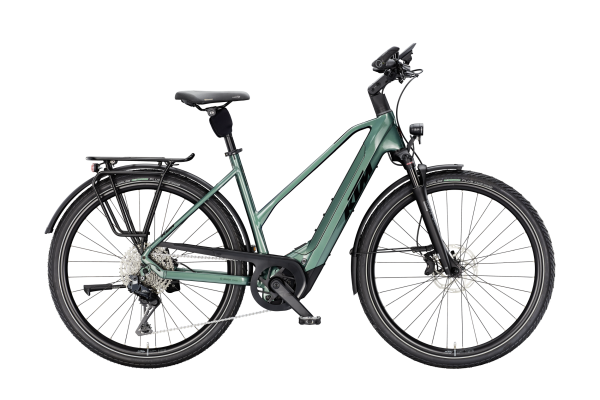 KTM Macina Style 820 Di2 Lady 800Wh Elektromos Trekking Kerékpár - Oxygen Green - zöld
