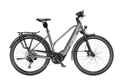 KTM Macina Style 820 Di2 Lady 800Wh Elektromos Trekking Kerékpár - Machine Grey Matt - szürke