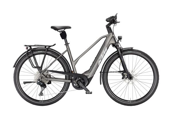KTM Macina Style 820 Di2 Lady 800Wh Elektromos Trekking Kerékpár - Machine Grey Matt - szürke
