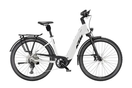KTM Macina Style 820 800Wh Elektromos Trekking Kerékpár - White - fehér