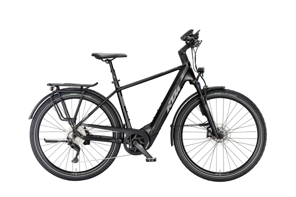 KTM Macina Style 830 ABS 800Wh Elektromos Trekking Kerékpár - Diamond Black Matt - fekete