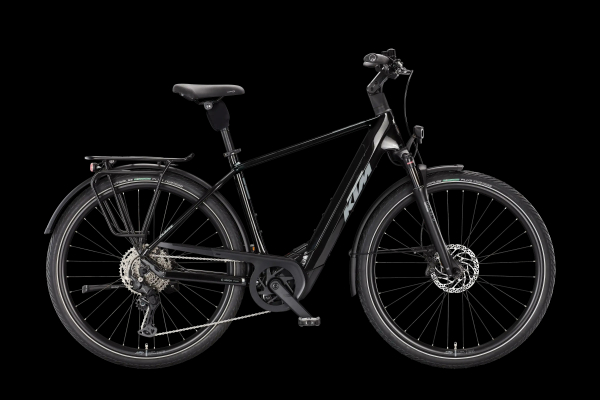 KTM Macina Style 830 800Wh Elektromos Trekking Kerékpár - Diamond Black - fekete