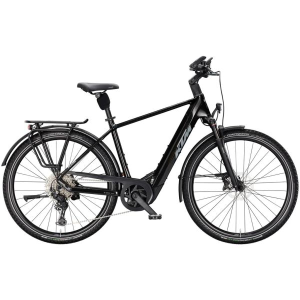 KTM Macina Style 830 800Wh Elektromos Trekking Kerékpár - Diamond Black - fekete
