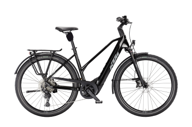 KTM Macina Style 830 Lady 800Wh Elektromos Trekking Kerékpár - Diamond Black - fekete