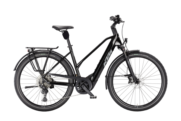 KTM Macina Style 830 Lady 800Wh Elektromos Trekking Kerékpár - Diamond Black - fekete