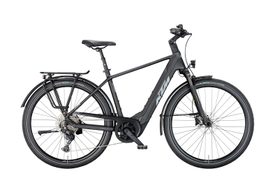 KTM Macina Style 840 800Wh Elektromos Trekking Kerékpár - Diamond Black Matt - fekete