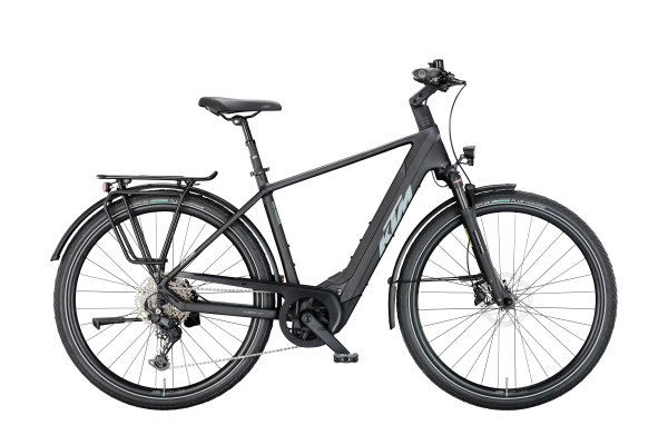 KTM Macina Style 840 800Wh Elektromos Trekking Kerékpár - Diamond Black Matt - fekete