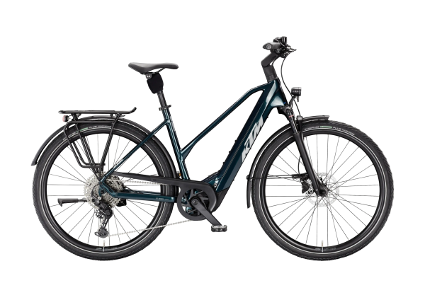 KTM Macina Tour PX 810 Lady 800Wh Elektromos Trekking Kerékpár - Dark Sea - zöld