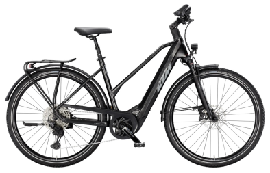 KTM Macina Tour CX 830 Lady 800Wh Elektromos Trekking Kerékpár - Diamond Black - fekete