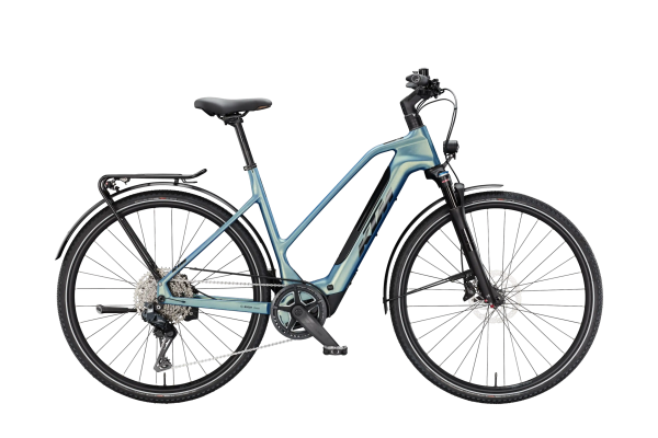KTM Macina Sport SX Elite Di2 Lady 400Wh Elektromos Trekking Kerékpár - Velvet Petrol Matt - kék