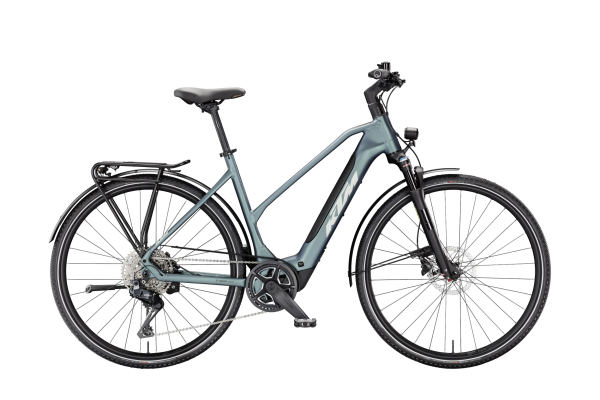 KTM Macina Sport SX 10 Di2 Lady 400Wh Elektromos Trekking Kerékpár - Royal Teal Matt - kék