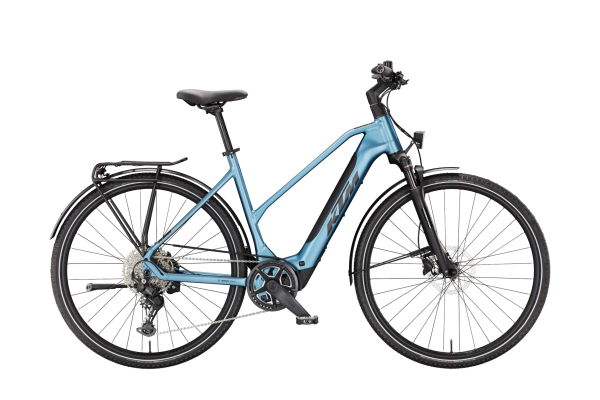 KTM Macina Sport SX 20 Lady 400Wh Elektromos Trekking Kerékpár - Steel Blue Matt - kék