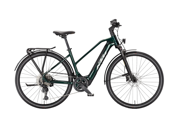 KTM Macina Sport SX 20 Lady 400Wh Elektromos Trekking Kerékpár - Smaragd Black - fekete
