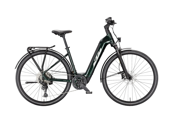 KTM Macina Sport SX 20 Unisex 400Wh Elektromos Trekking Kerékpár - Smaragd Black - fekete