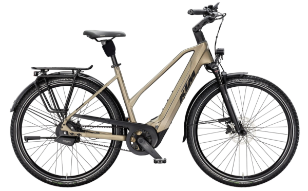 KTM Macina City 810 Belt Lady 800Wh Elektromos Városi Kerékpár - Olive Pearl Matt - zöld