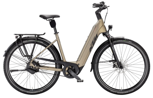 KTM Macina City 810 Belt Unisex 800Wh Elektromos Városi Kerékpár - Olive Pearl Matt - zöld