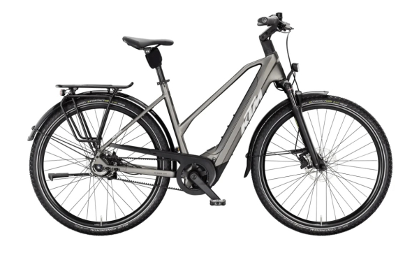 KTM Macina City PX 830 Belt 800Wh Elektromos Városi Kerékpár - Machine Grey Matt - szürke