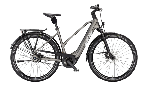 KTM Macina City PX 830 Belt Lady 800Wh Elektromos Városi Kerékpár - Machine Grey Matt - szürke