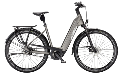KTM Macina City PX 830 RT Belt Unisex Elektromos Városi Kerékpár - Machine Grey Matt - szürke