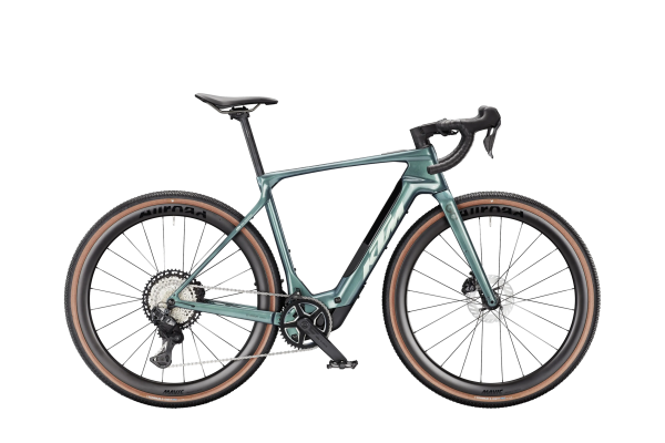 KTM Macina Gravelator SX Prime Di2 400Wh Elektromos Gravel Kerékpár - Royal Teal - kék