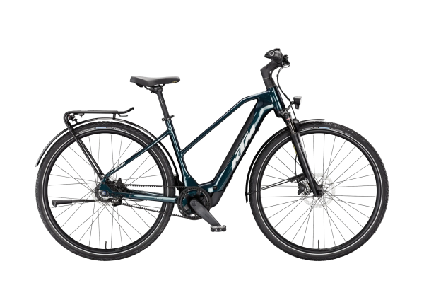 KTM Macina Superbelt SX Lady 400Wh Elektromos Trekking Kerékpár - Dark Sea - kék