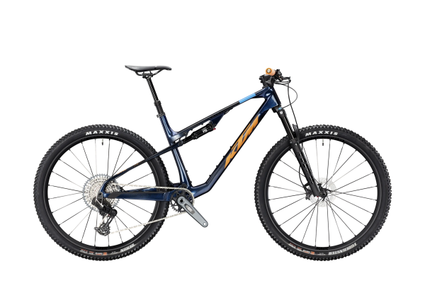KTM Scarp MT Master 29" Fully MTB Kerékpár - Transparent Blue On Carbon - kék