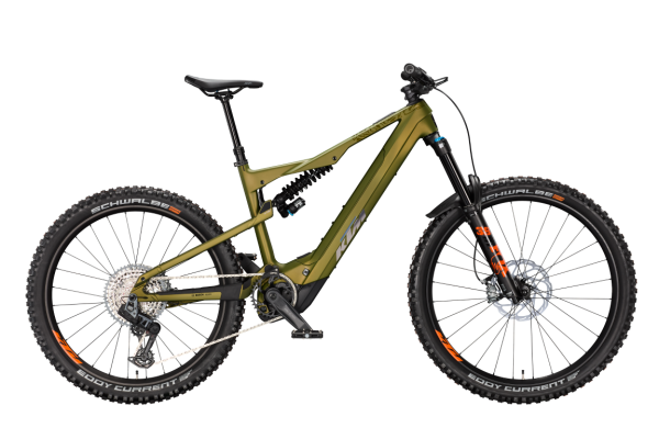 KTM MACINA PROWLER PRESTIGE CX-R GOBLIN GREEN MATT 29/27,5" 2027 Elektromos Fully Mountain Bike Kerékpár - sötétzöld