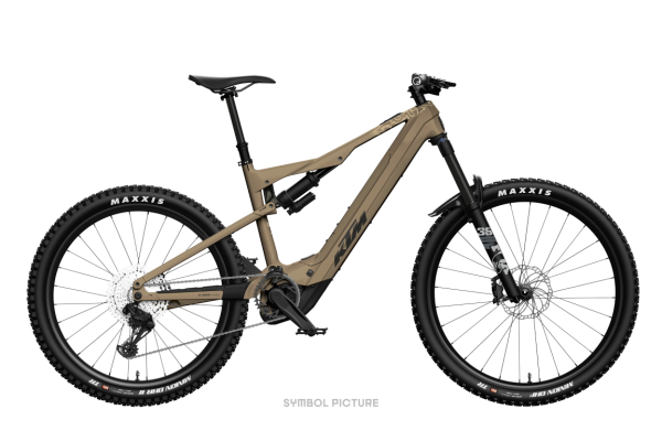 KTM MACINA PROWLER MASTER CX-R GREY BEIGE MATT 29/27,5" 2027 Elektromos Fully Mountain Bike Kerékpár - barna