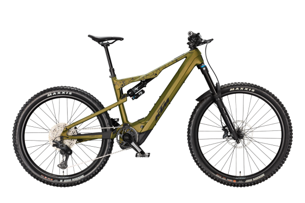 KTM MACINA KAPOHO MASTER CX-R GOBLIN GREEN MATT 29/27,5" 2027 Elektromos Fully Mountain Bike Kerékpár - sötétzöld