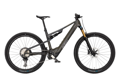 KTM MACINA LYCAN EXONIC CX-R Di2 STAINED LAZER BLACK MATT 29 2027 Elektromos Fully Mountain Bike Kerékpár - szürke