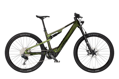 KTM MACINA CHACANA PRIME L Di2 KIWI 29 2027 Elektromos Fully Mountain Bike Kerékpár - sötétzöld