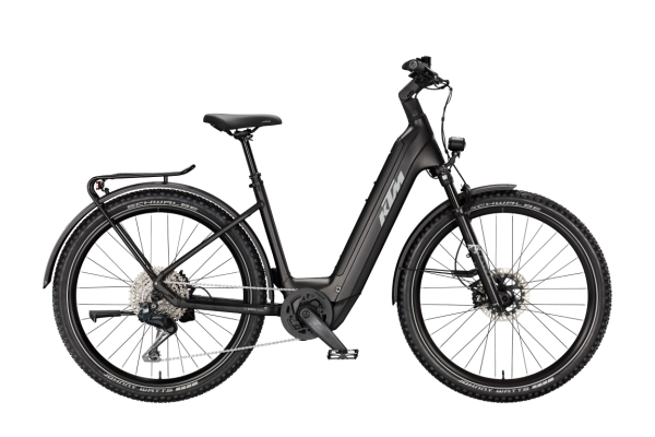 KTM MACINA AERA 871 LFC Di2 DIAMOND BLACK MATT 27,5" 2027 Elektromos Hardtail Mountain Bike Easy Entry Kerékpár - fekete