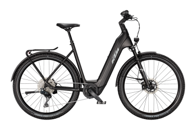 KTM MACINA AERA 891 LFC Di2 DIAMOND BLACK MATT 29 2027 Elektromos Hardtail Mountain Bike Easy Entry Kerékpár - fekete