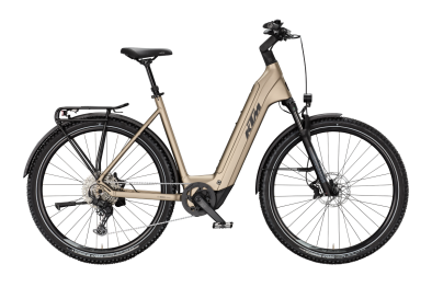 KTM MACINA AERA 892 LFC PLATIN BRONZE MATT 29 2027 Elektromos Hardtail Mountain Bike Easy Entry Kerékpár - barna