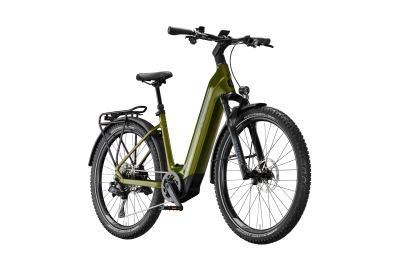 KTM MACINA AERA 872 LFC Di2 GOBLIN GREEN 27,5 2027 Elektromos Hardtail Mountain Bike Easy Entry Kerékpár - sötétzöld