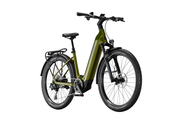 KTM MACINA AERA 872 LFC Di2 GOBLIN GREEN 27,5" 2027 Elektromos Hardtail Mountain Bike Easy Entry Kerékpár - sötétzöld