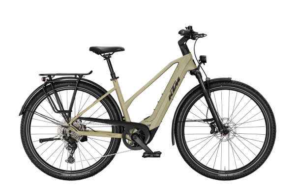 KTM MACINA GRAN 820 CARGO GREEN MATT 29" 2027 Elektromos Onroad Trekking Trapeze Kerékpár - zöld