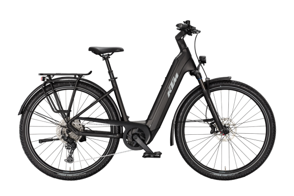 KTM MACINA GRAN 820 DIAMOND BLACK MATT 29" 2027 Elektromos Onroad Trekking Easy Entry Kerékpár - fekete