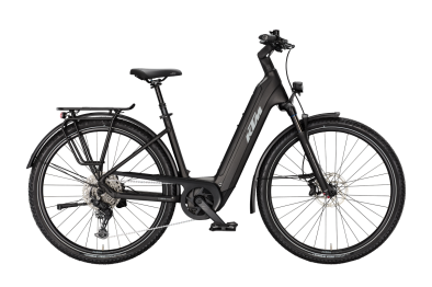 KTM MACINA GRAN 820 DIAMOND BLACK MATT 29 2027 Elektromos Onroad Trekking Easy Entry Kerékpár - fekete